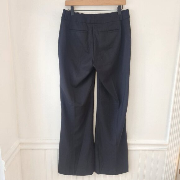 Banana Republic Black Straight Leg Trouser Pants Classic Women's 4 - Picture 2 of 7
